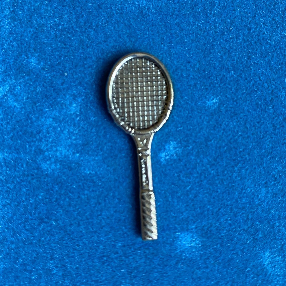 Vintage Silver Tennis Pin